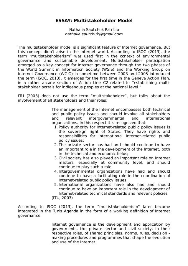 what is a stakeholder essay essays on stakeholder management